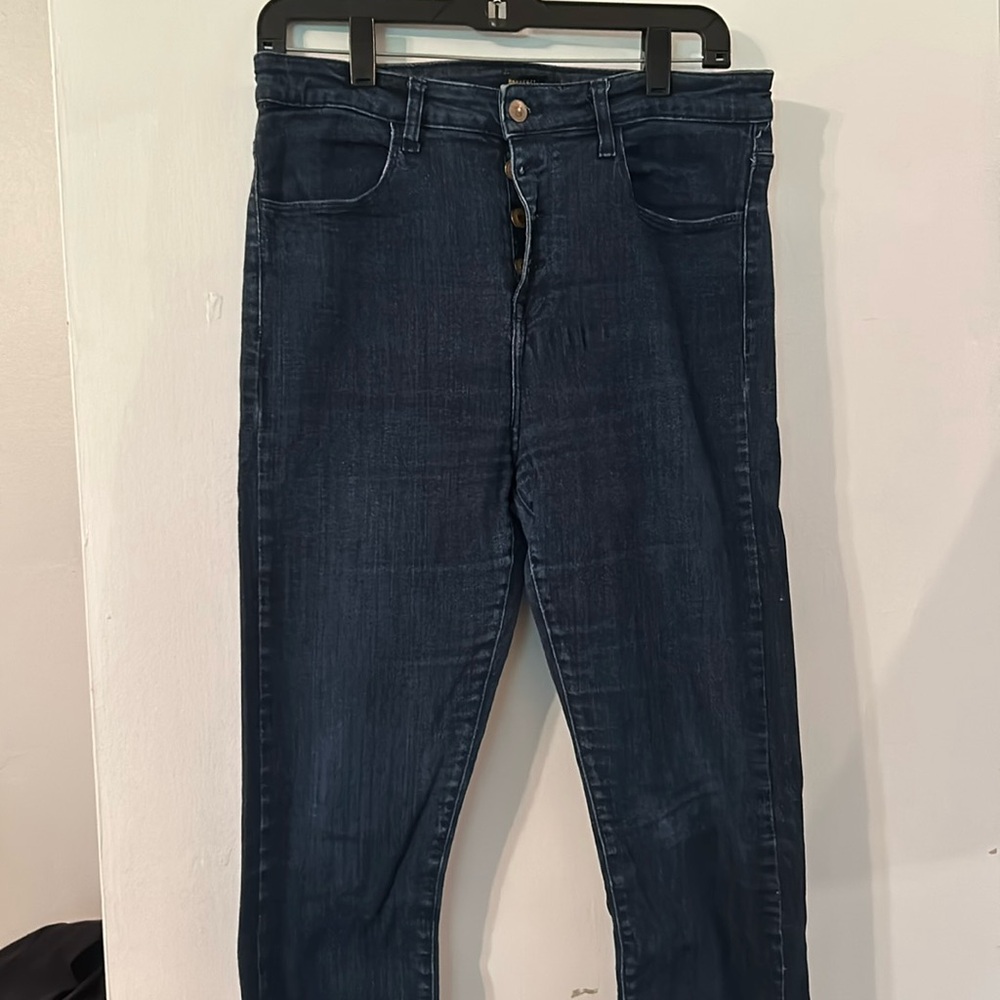 Forever 21 Button Fly Tapered Leg Jeans